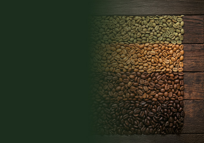 poziomy wypalenia kawy